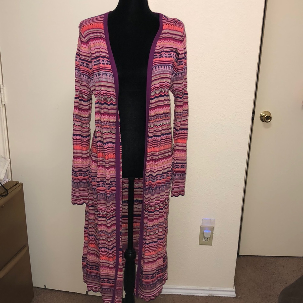 Chico’s Beautiful Multicolor Cardigan Size 1